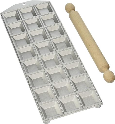 Eppicotispai 24 Hole Aluminum Square Ravioli Maker With