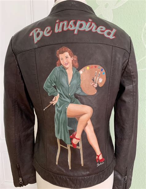 Be Inspired Rockas Flight Jacket Painting Katharina