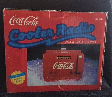 vintage 1988 coca cola cooler radio am fm cassette player otr 1949 nice 1929814154