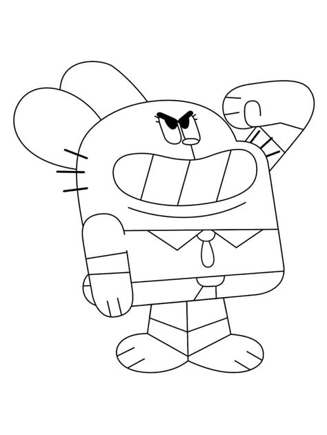 The Amazing World Of Gumball Richard Watterson Coloring Page Download