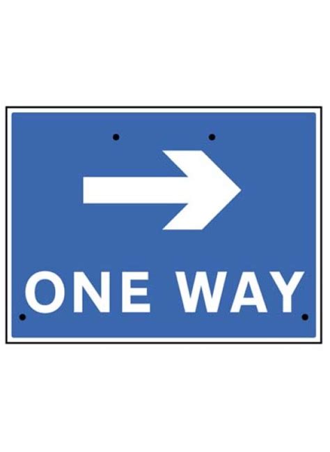 Re Flex Sign One Way Arrow Right