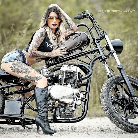 for sale custom built 3 s company chopper motorcycle model christal maiden photographer