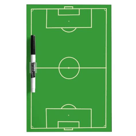 Soccer Field Strategy Dry Erase White Board Zazzle