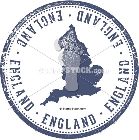England Passport Stamp Graphic Stompstock Royalty Free Stock Vector