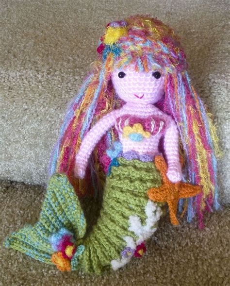 Crochet Arianna Mermaid Doll Pattern By Gourmet Crochet Amigurumi
