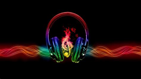 Colorful Music Note Headphone Background Hd Music Wallpapers Hd
