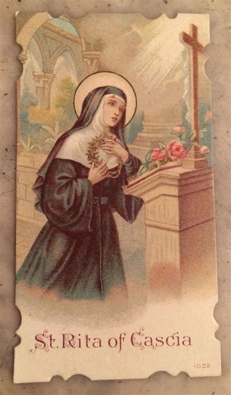 1920s St Rita Of Cascia Patron St Of Lost Causes Booklet Holy Card