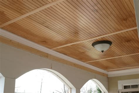 Plus, how could i not paint beadboard from a milk barn with milk paint? Beadboard porch ceiling | Beadboard ceiling, Ceiling ...