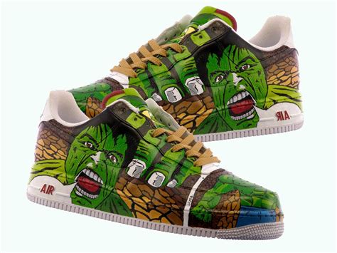 Hand Crafted Hulk Hand Painted Shoes Comic Shoesincredible Hulk Shoes