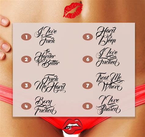3x kinky adult temporary tattoos tramp stamps ddlg bdsm etsy españa