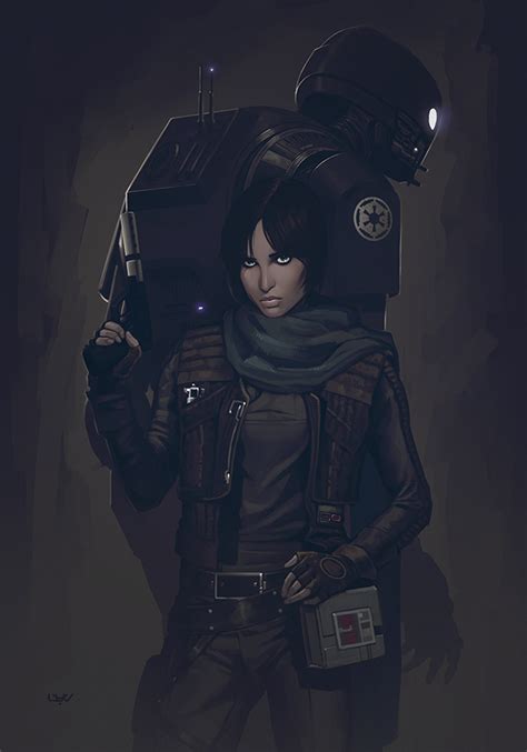 Jyn Erso And K So Star Wars And More Drawn By Wyv Danbooru