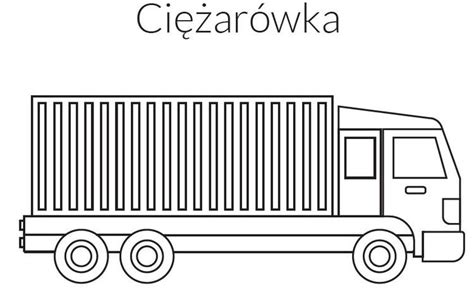 Oryginalne wesołe i gotowe do wydrukowania kolorowanki na każdą okazję. Ciężarówka kolorowanka - malowanka do druku - Mjakmama.pl