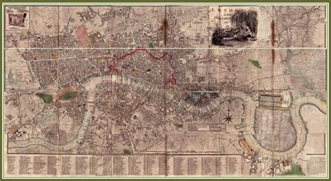 Maps Of 18th And 19th Century London London Map Map 19th Century London