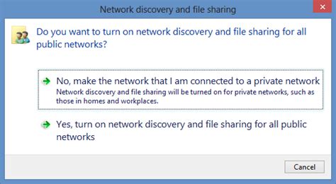 Turning On Network Discovery And File Sharing On A Windows System