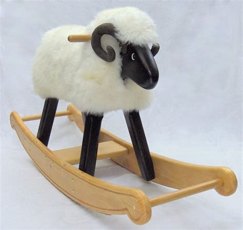 Ivory Fleece Rocking Ram The Rocking Sheep Company