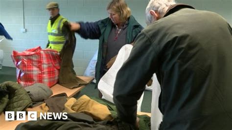 Unwanted Coats Collected To Keep Syrian Refugees Warm And Dry Bbc News