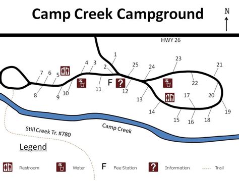 Camp Creek State Park Campground Map