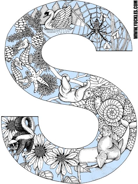 Letter S Coloring Page by YUCKLES!