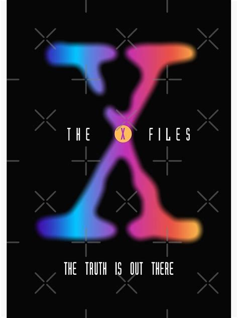 Colourful X Files Logo Poster For Sale By Thevarc Redbubble