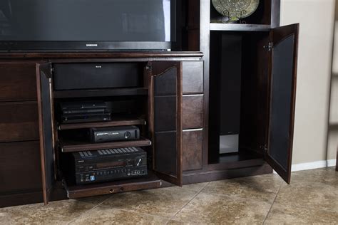 Custom Made Built In Cherry Entertainment Center By Mga Custom Woodwork