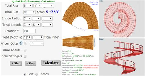 Steps to design a spiral staircase. Spiral Stair Calculator Online | Spiral Staircase Design Calculation