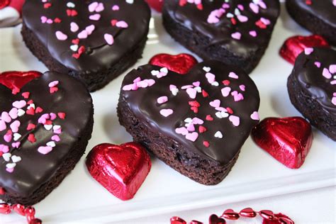 Chocolate Dipped Brownie Hearts Baked Broiled And Basted