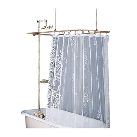 Shop Rectangular Shower Surround Clawfoot Tub Wall Mount Faucet Free