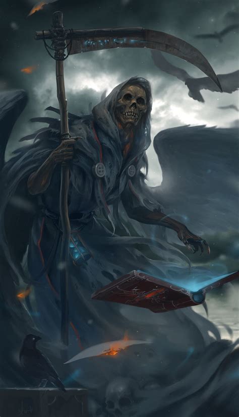 Grim Reaper Fantasy Concept By Lee Kent Grim Reaper Drawing Reaper