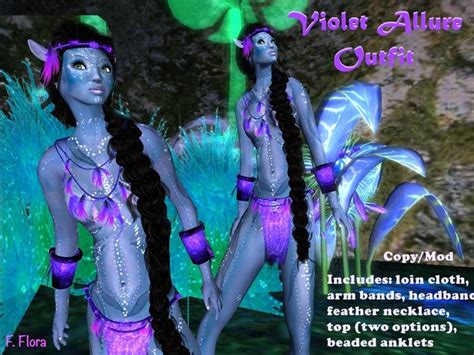 Second Life Marketplace Violet Allure Outfit