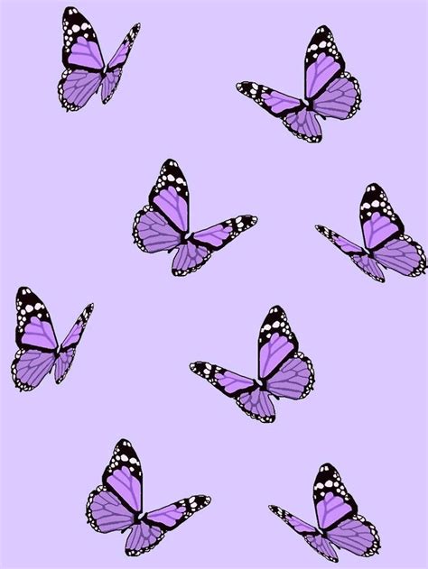 Aesthetic Purple Butterfly Imagem De Fundo Para Iphone Papel De