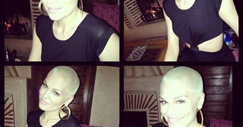 Jessie J Dyes Shaved Head Bleach Blonde On 25th Birthday Pics
