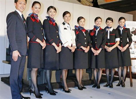 Ana all nippon airways cabin crew. JAL, Japan Airlines cabin crew uniforms | ファッションアイデア ...