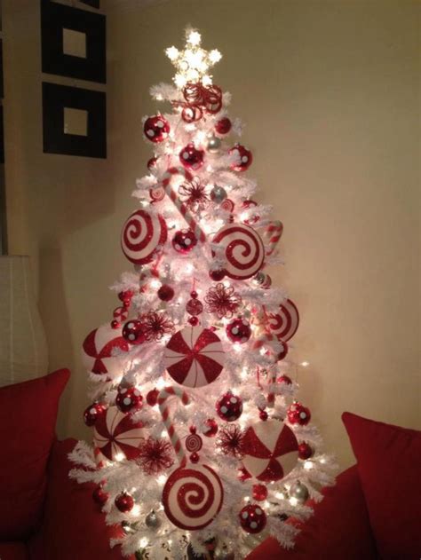 Candy Cane Theme Christmas Tree Christmas Pinterest