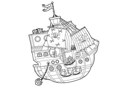 Tangled Boat Scene Coloring Page