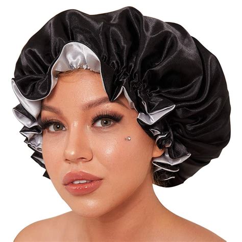 Bonnet Silk Bonnet For Sleeping Satin Bonnet Hair Bonnets Black Women Silk Sleep Cap Satin Hair