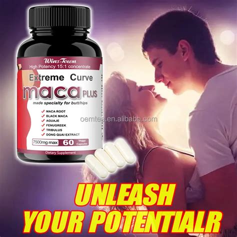 Oem Popular Products 2022 Maca Root Pills Curves Maca Extract Capsules Maca Ultimate Plus For