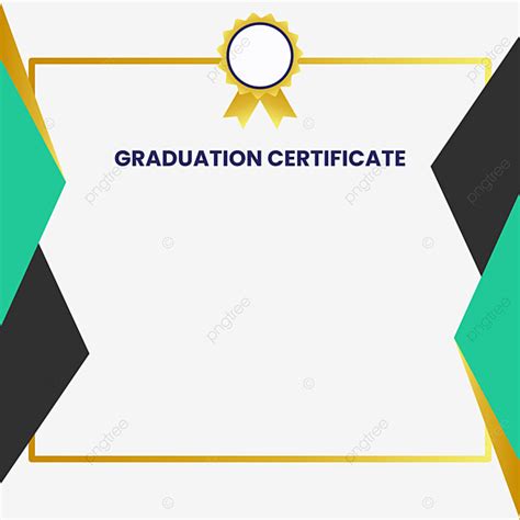 Green Gold Certificate Vector Art Png Graduation Certificate Border