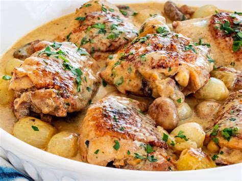 This Chicken Fricassee Recipe Is An Easy And Hearty Weeknight Meal This Comforting Stew Is