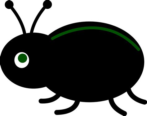 Little Black Beetle Free Clip Art