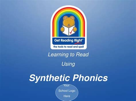 Ppt Learning To Read Using Synthetic Phonics Powerpoint Presentation