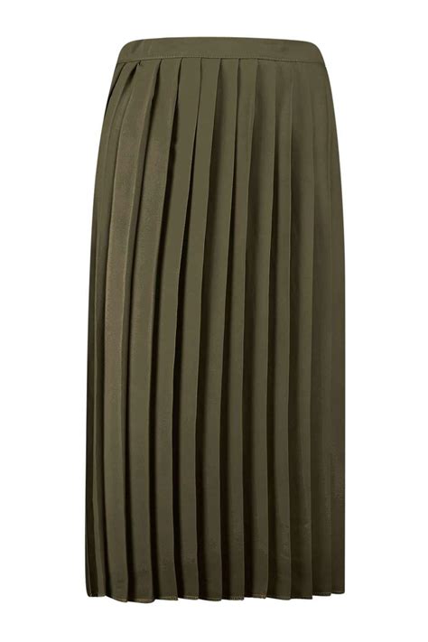 Boohoo Womens Nieve Chiffon Pleated Midi Skirt Ebay