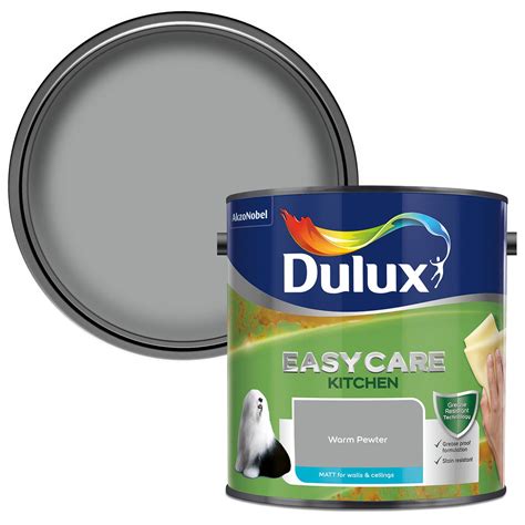 Dulux Easycare Kitchen Paint 25l Warm Pewter Paint Bandm