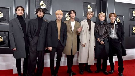 grammys 2021 bts loses out on award still makes history with dynamite performance abc news