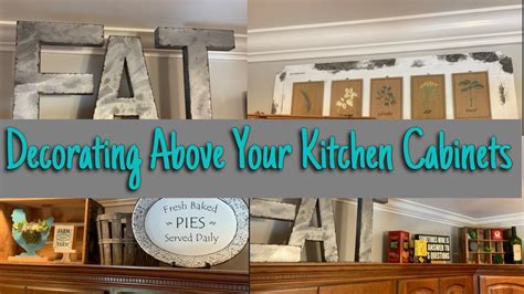Decorate your fall kitchen you can start from the over cabinet space. Decorating Above Your Kitchen Cabinets/ Kitchen Décor ...