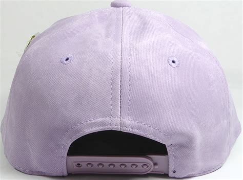 Pu Suede Wholesale Blank Snapback Caps Solid Light Purple