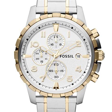 Fossil Mens Dean Quartz Stainless Steel Chronograph Watch Color Gold