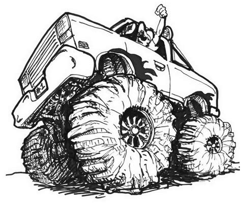 Hot Wheels Monster Truck Coloring Page - Free Coloring Pages Online