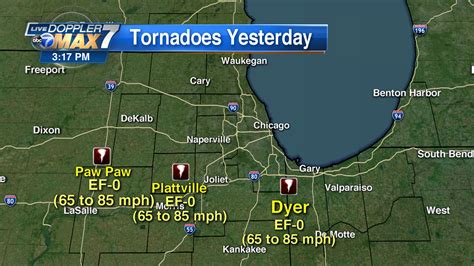 3 Ef 0 Tornadoes Touched Down In Chicago Area Monday Nws Says Cleanup