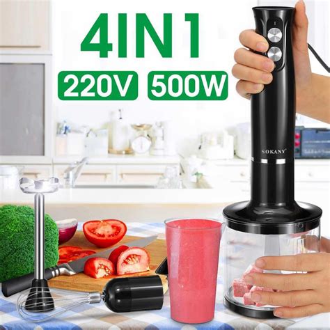 4 In 1 Hand Electric Mixer Blender Baby Food Processor Juicer Grinder