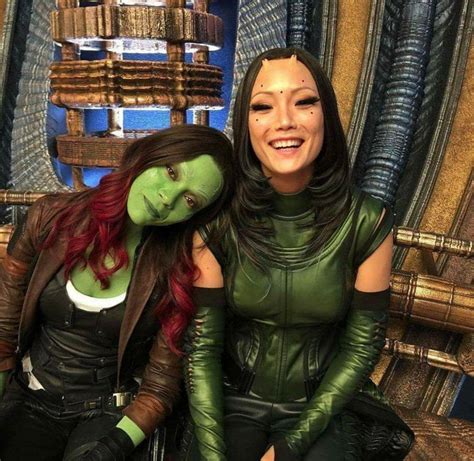 A Photo Of Gamora Mantis And Drax Gag